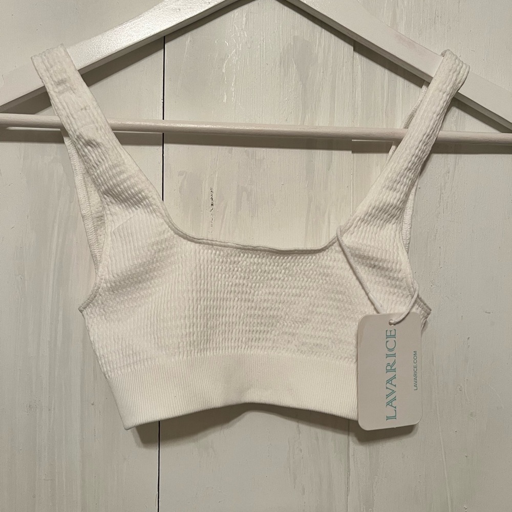 LAVARICE White Swim / Bra Top NWT XS/S - Picture 10 of 10